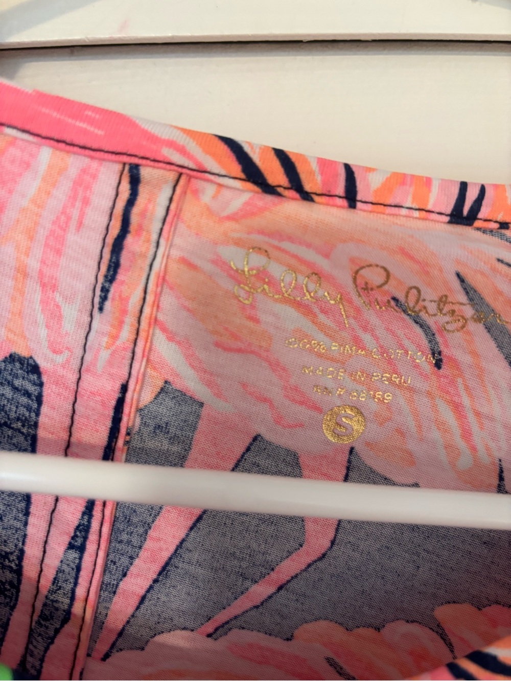 Lilly Pulitzer Women’s Flamingo Print Dress - Pink and Navy Pattern Sz S - Picture 3 of 4